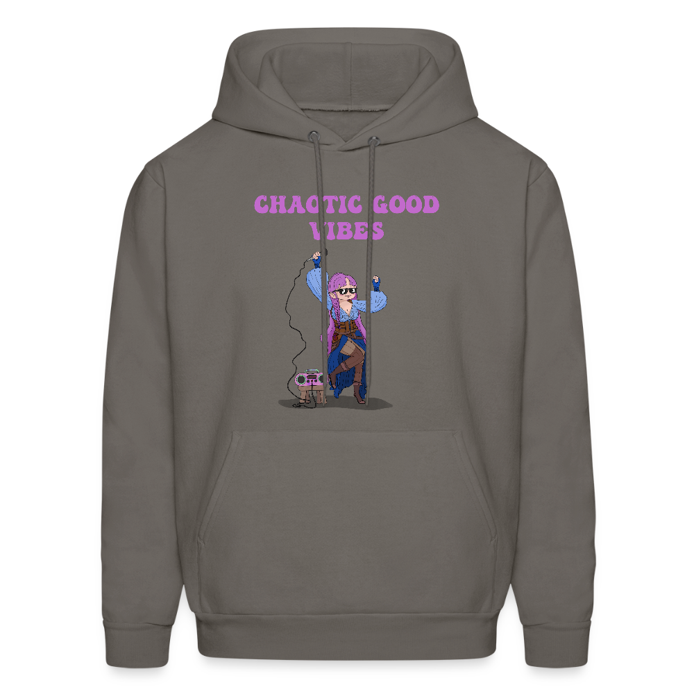 Chaotic Good Vibes Hoodie - asphalt gray