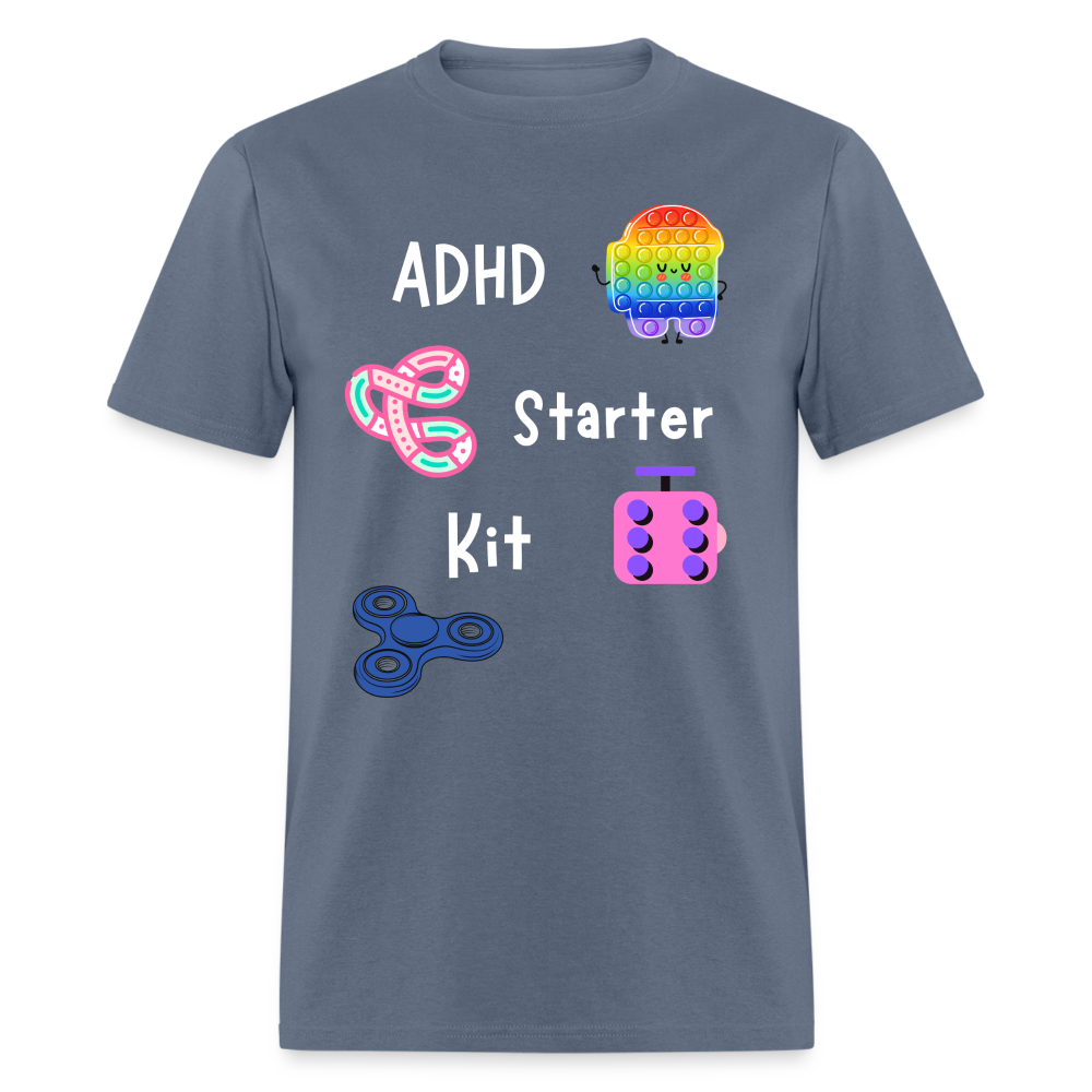 ADHD Unisex Classic T-Shirt - White - denim