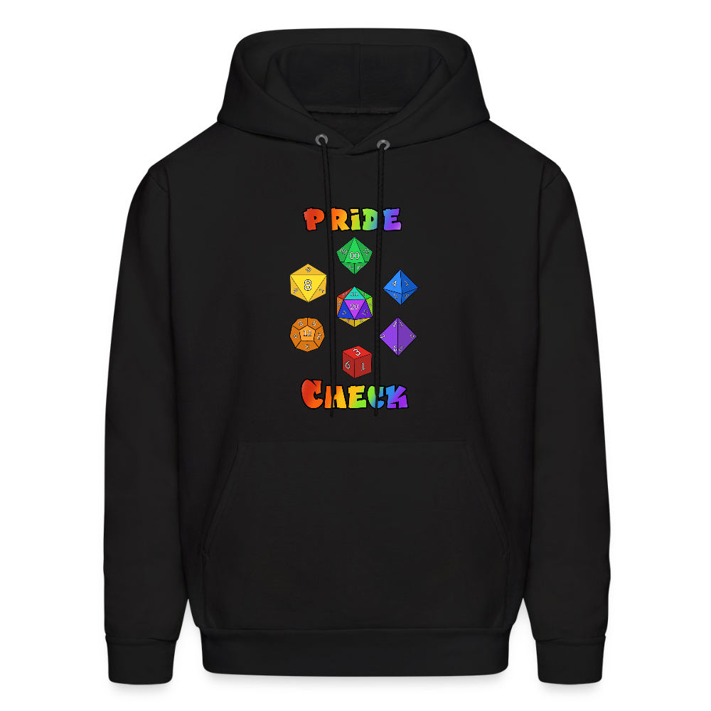 Pride Check Hoodie - black