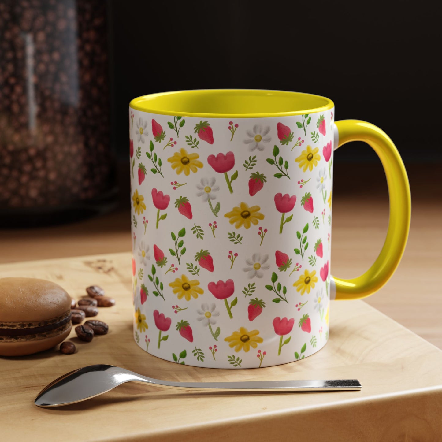 Berry Floral Coffee Mug