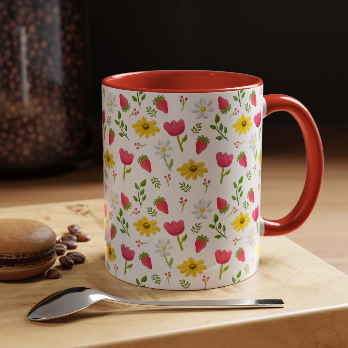 Berry Floral Coffee Mug
