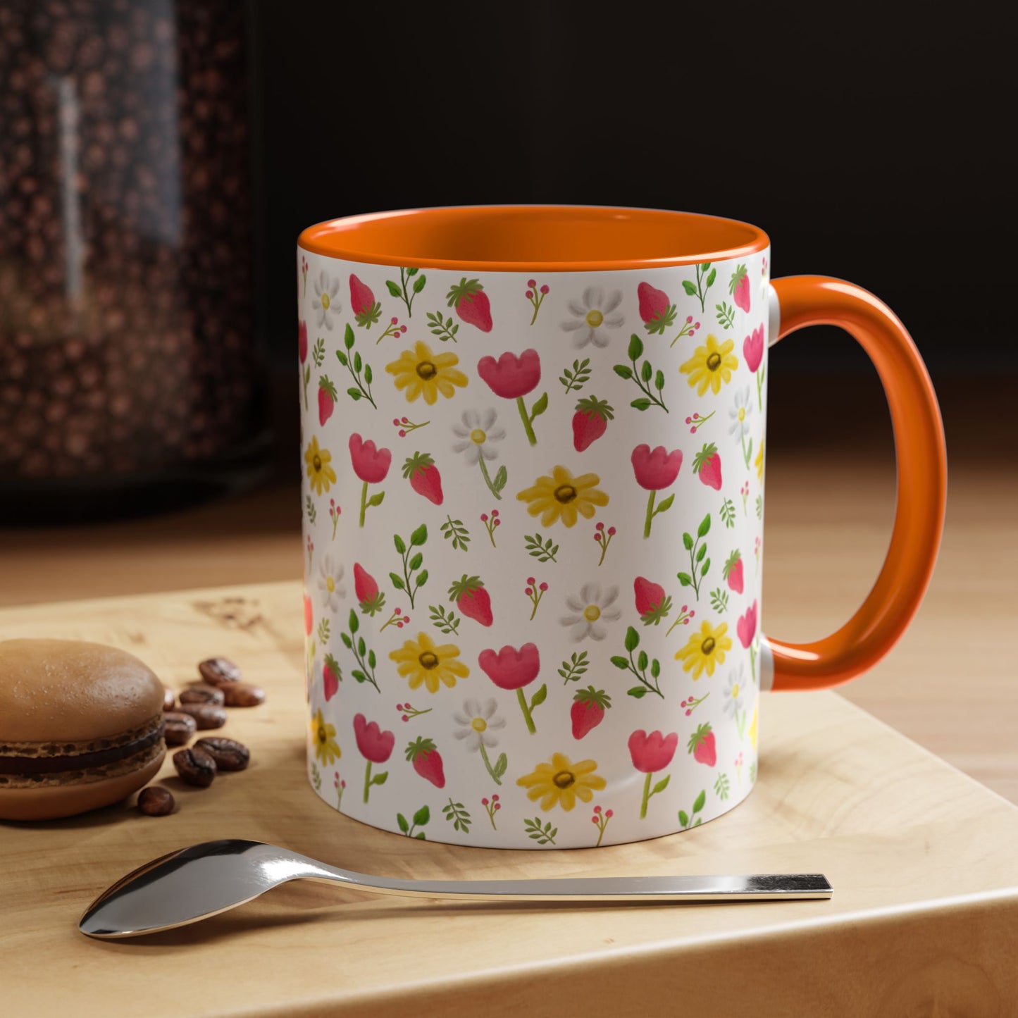 Berry Floral Coffee Mug