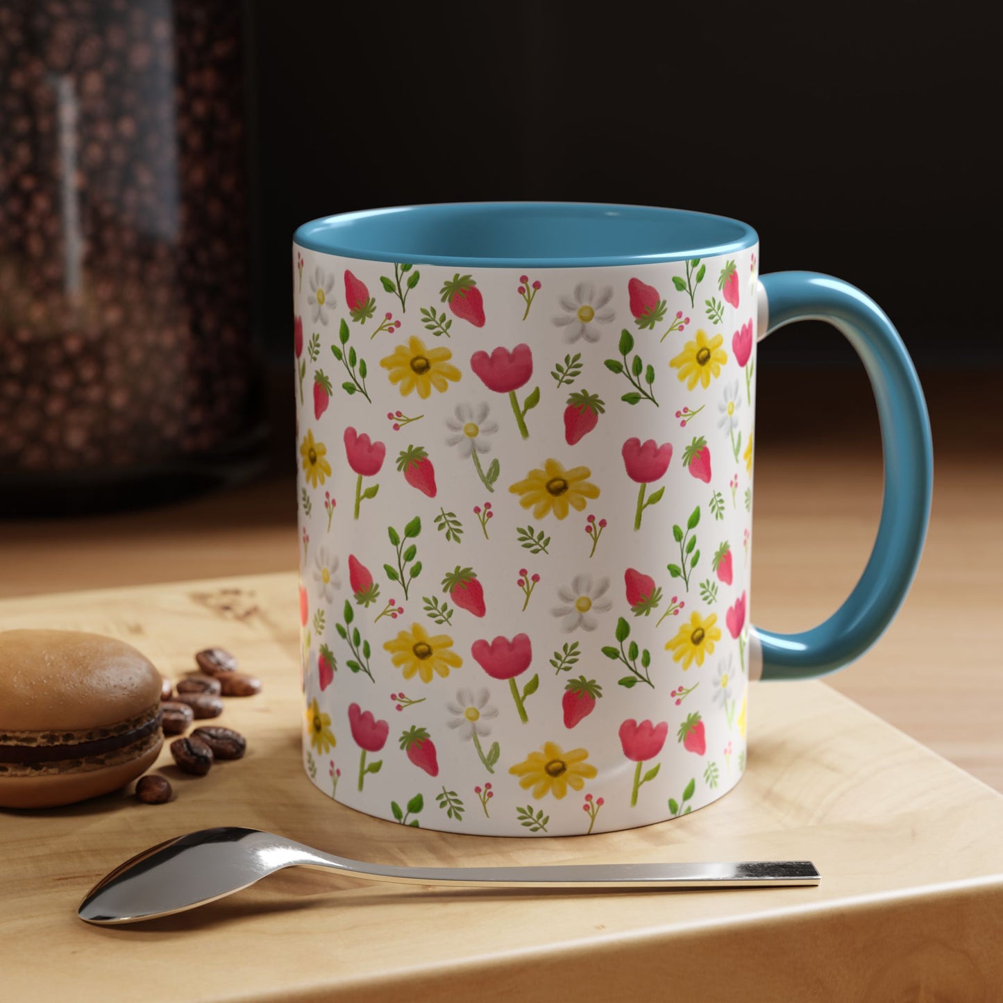 Berry Floral Coffee Mug