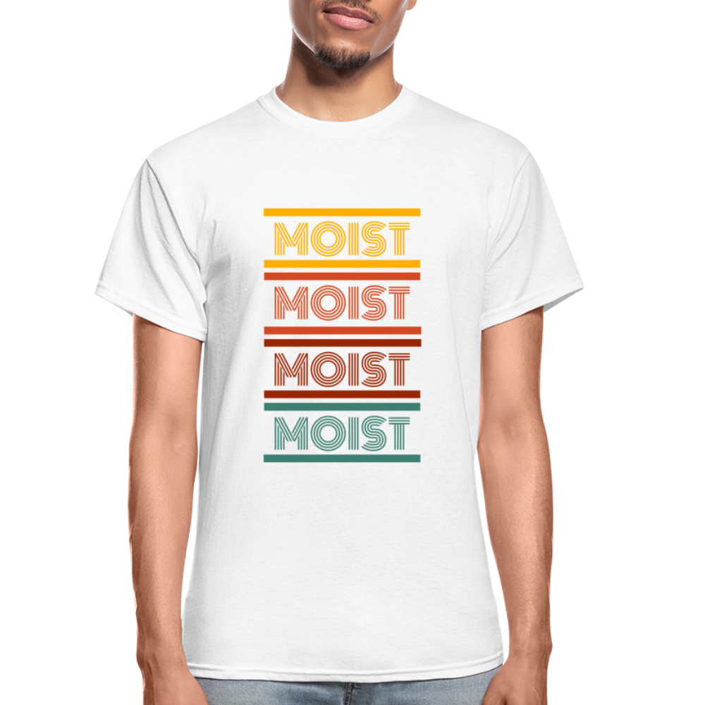 "Moist" Unisex Ultra Cotton Adult T-Shirt - white