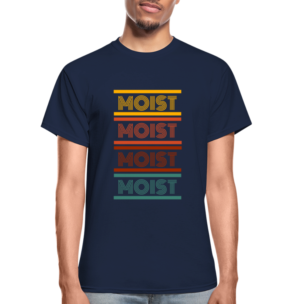 "Moist" Unisex Ultra Cotton Adult T-Shirt - navy