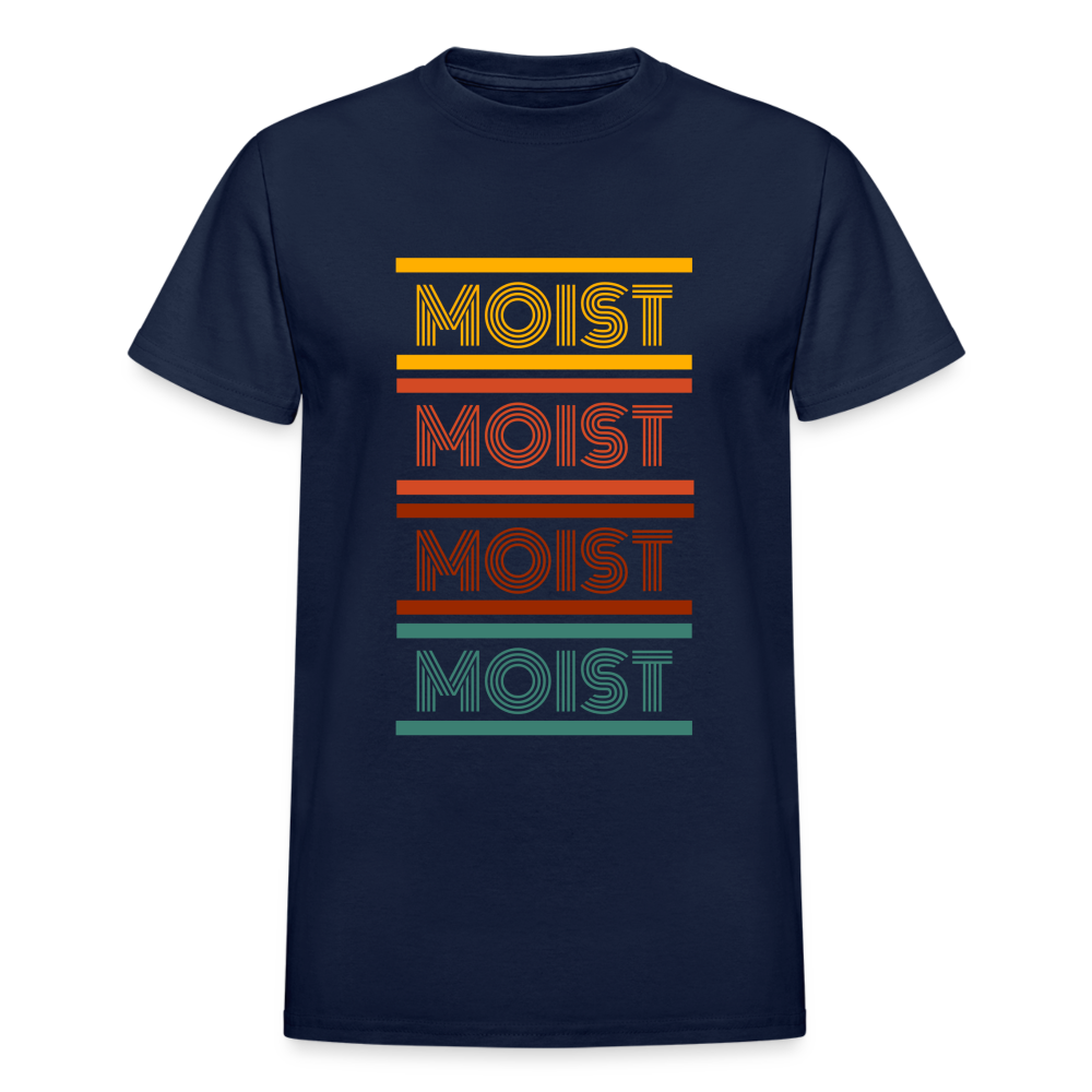 "Moist" Unisex Ultra Cotton Adult T-Shirt - navy