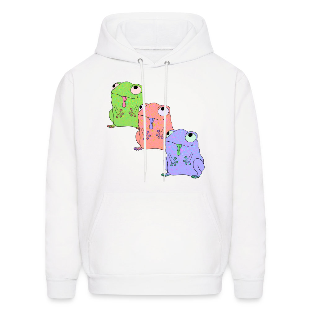 Froggy Friends Unisex Hanes Hoodie - white
