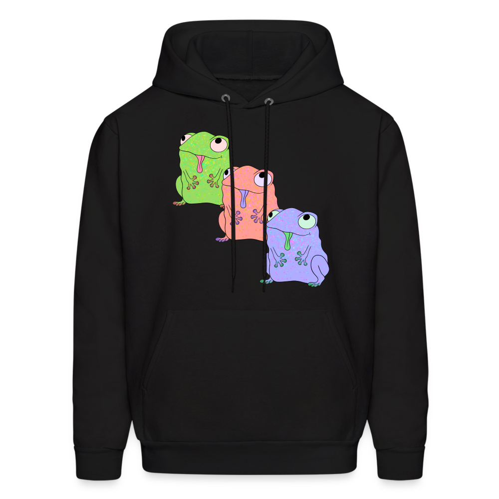 Froggy Friends Unisex Hanes Hoodie - black