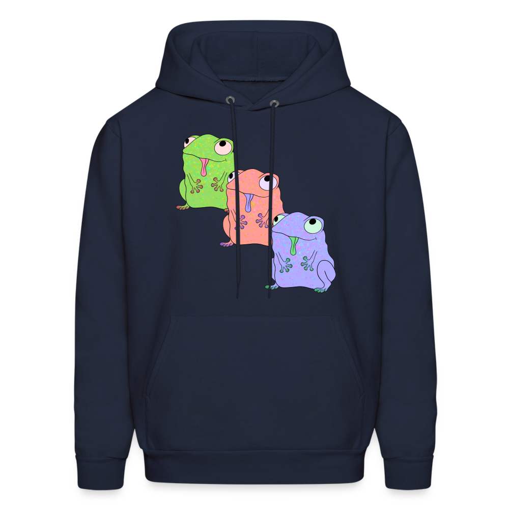 Froggy Friends Unisex Hanes Hoodie - navy