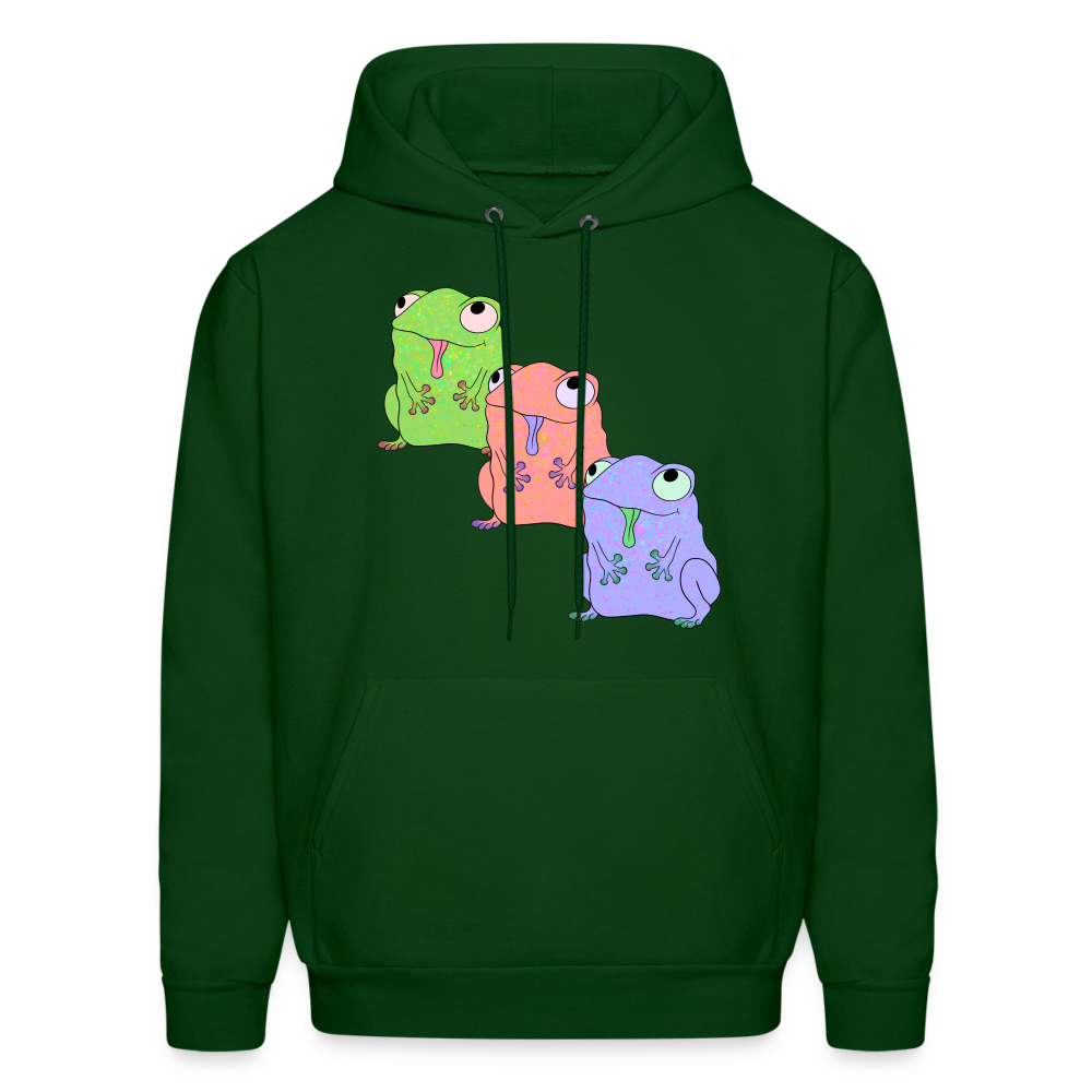 Froggy Friends Unisex Hanes Hoodie - forest green