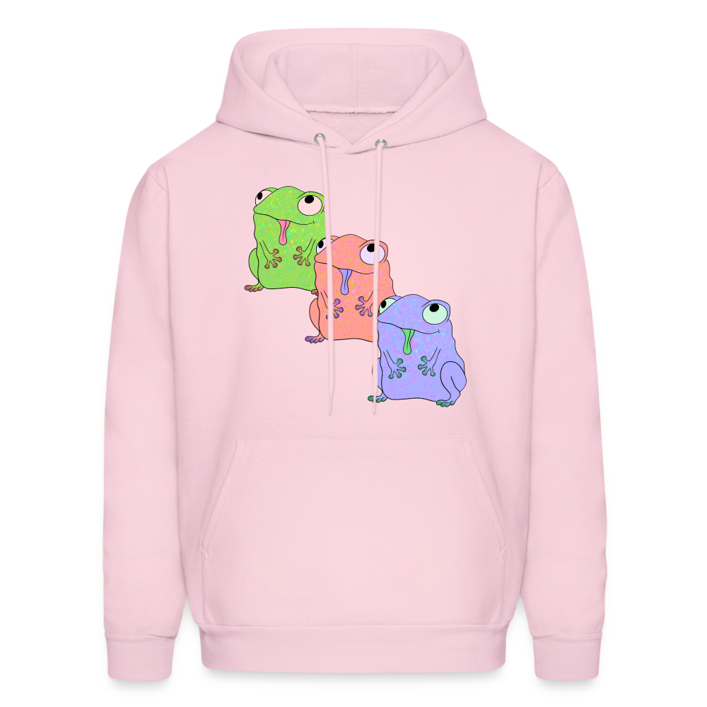 Froggy Friends Unisex Hanes Hoodie - pale pink