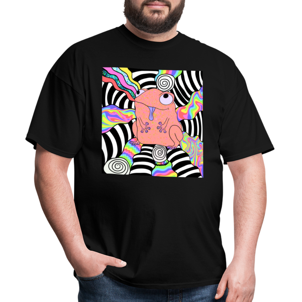 Acid Frogs Unisex Fruit of a Loom Classic T-Shirt - black
