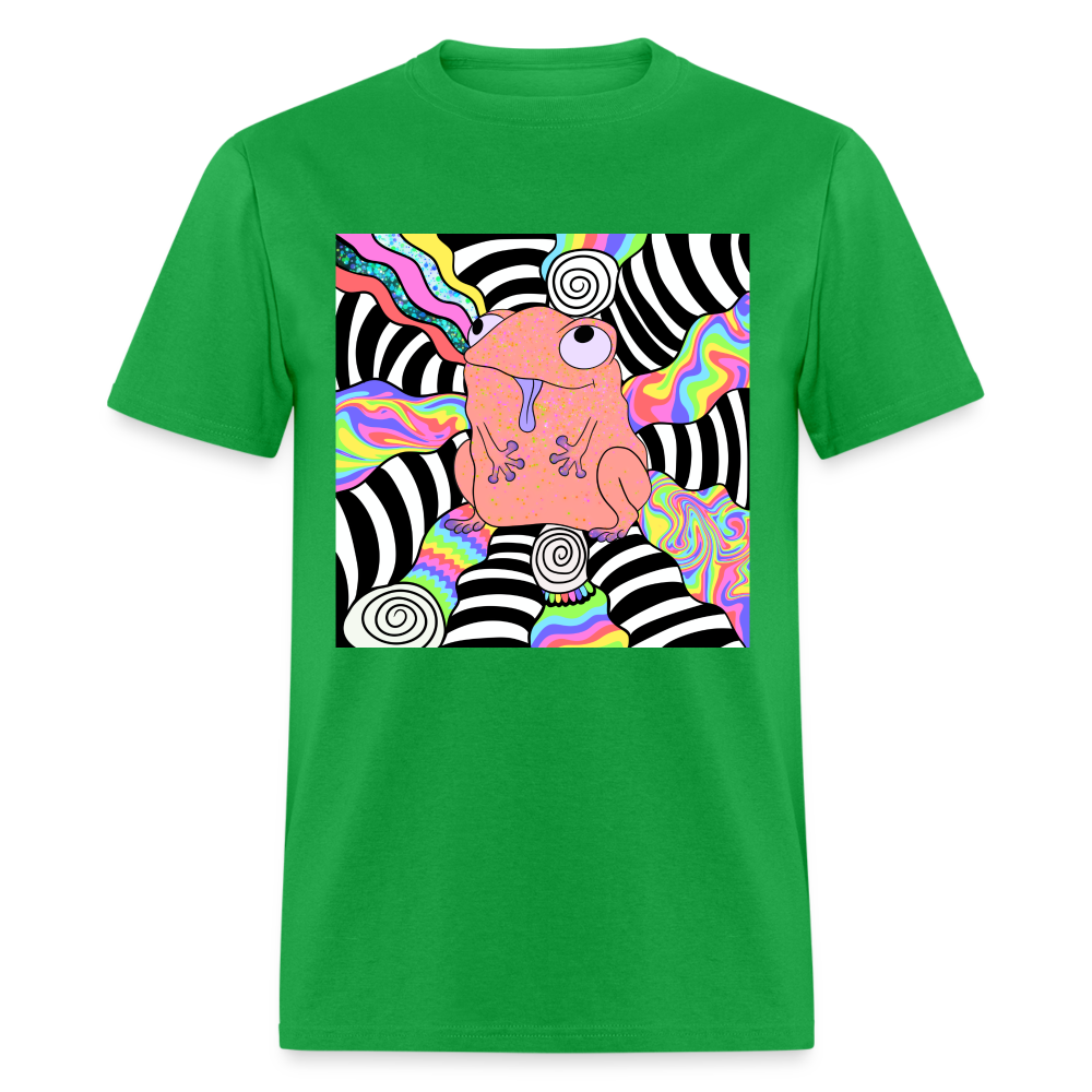 Acid Frogs Unisex Fruit of a Loom Classic T-Shirt - bright green