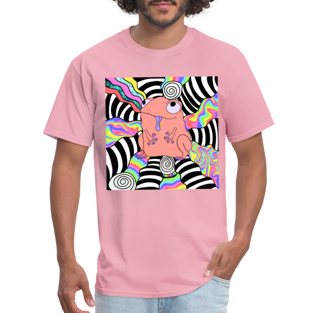 Acid Frogs Unisex Fruit of a Loom Classic T-Shirt - pink