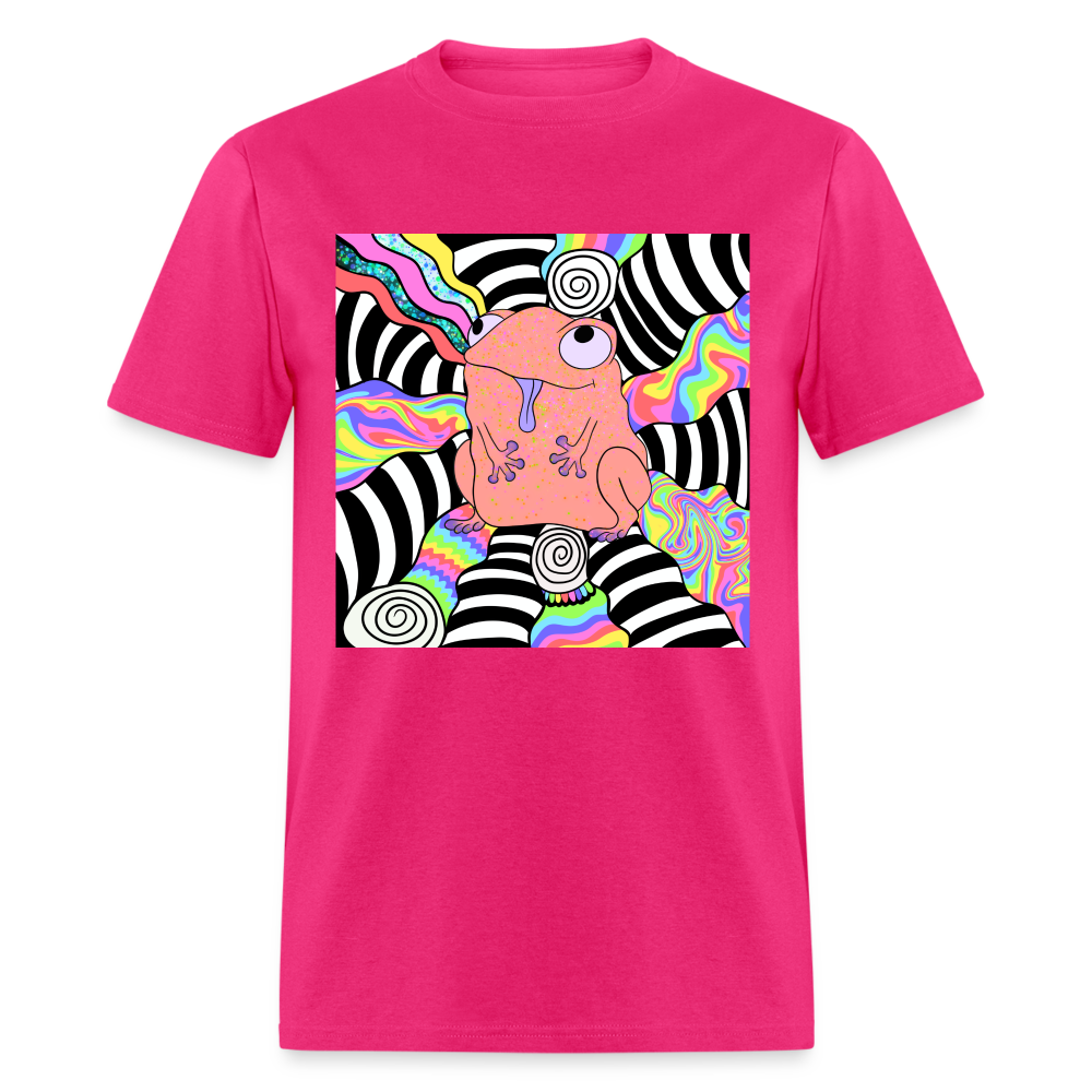 Acid Frogs Unisex Fruit of a Loom Classic T-Shirt - fuchsia