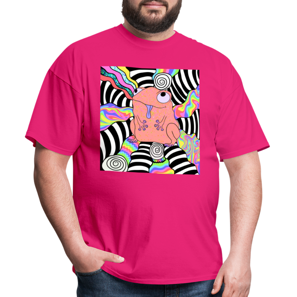 Acid Frogs Unisex Fruit of a Loom Classic T-Shirt - fuchsia