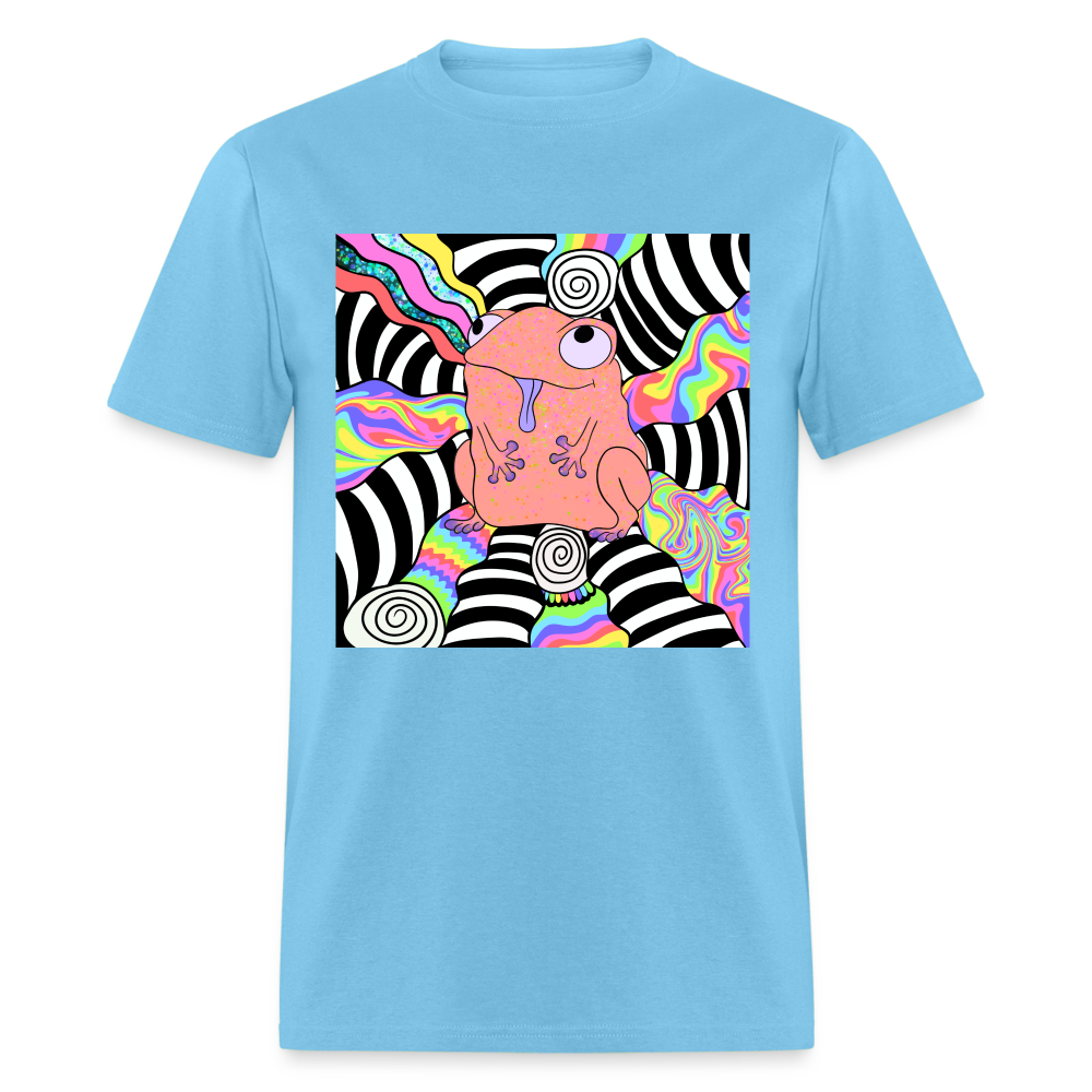 Acid Frogs Unisex Fruit of a Loom Classic T-Shirt - aquatic blue
