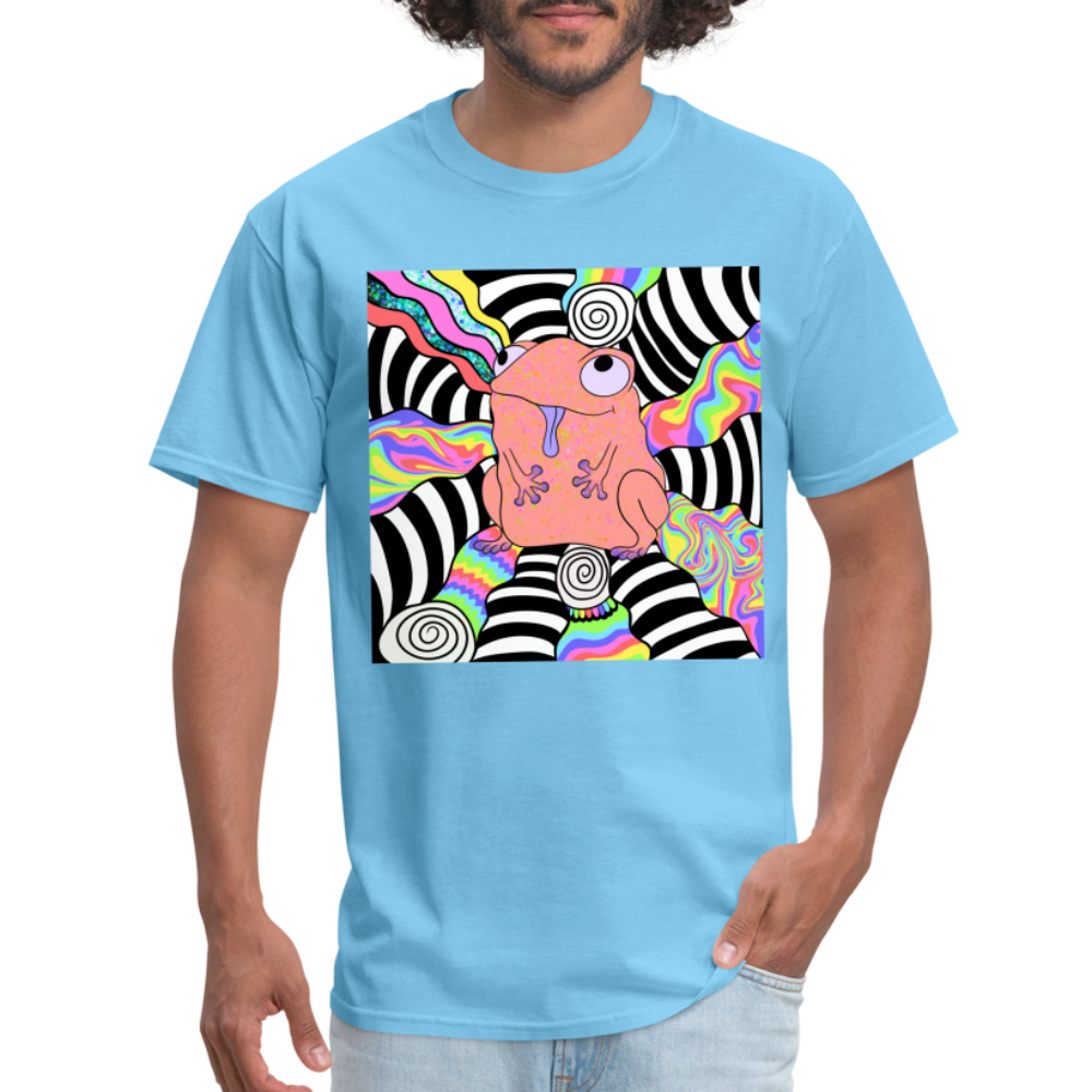 Acid Frogs Unisex Fruit of a Loom Classic T-Shirt - aquatic blue