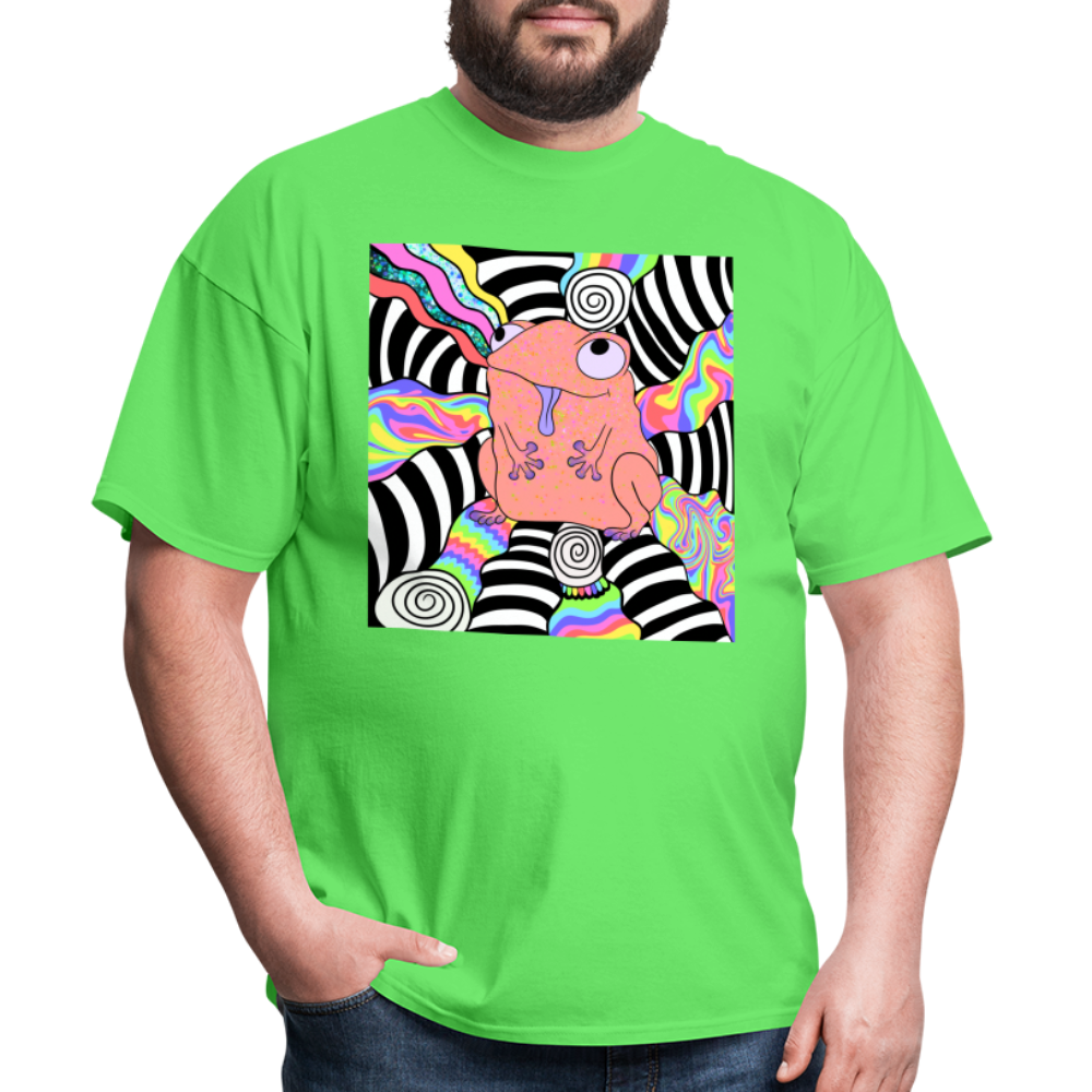 Acid Frogs Unisex Fruit of a Loom Classic T-Shirt - kiwi