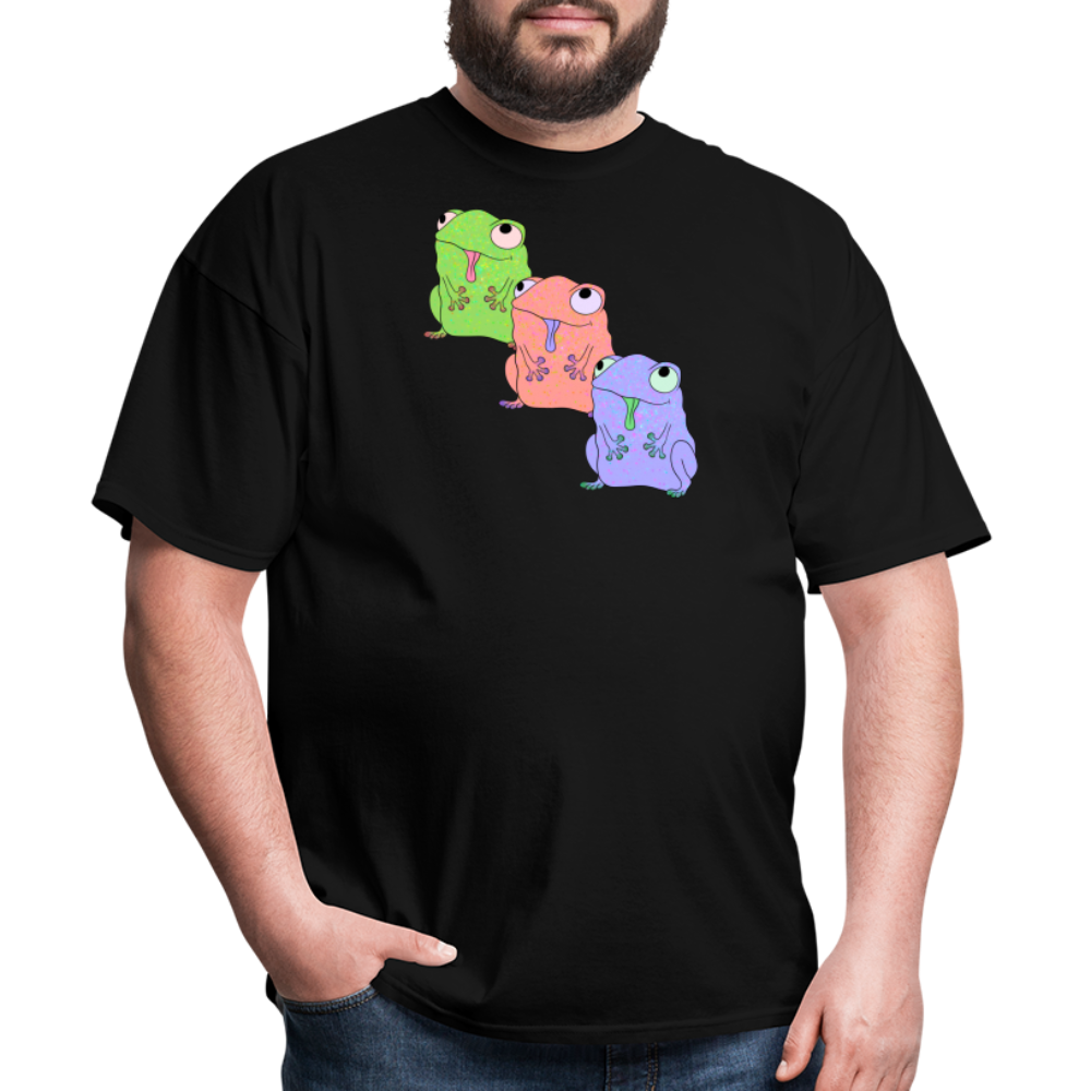 Froggy Friends Unisex Ultra Cotton Adult T-Shirt - black