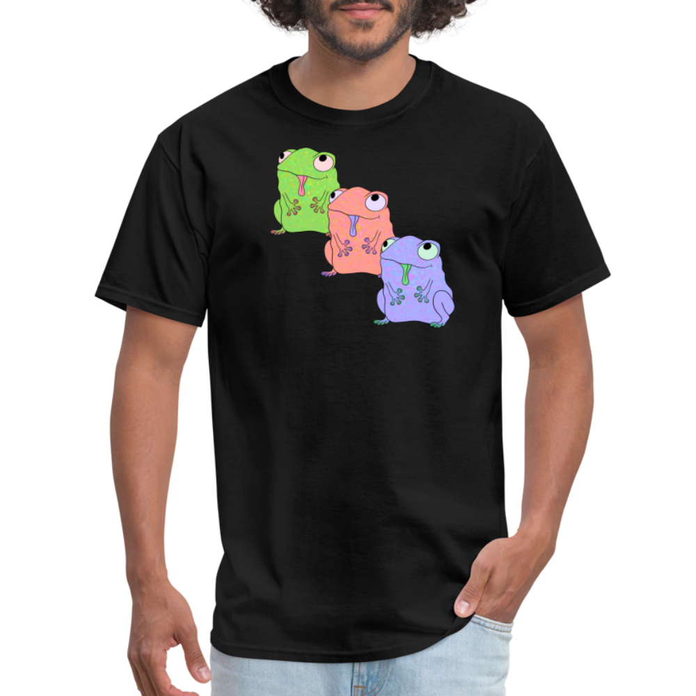 Froggy Friends Unisex Ultra Cotton Adult T-Shirt - black