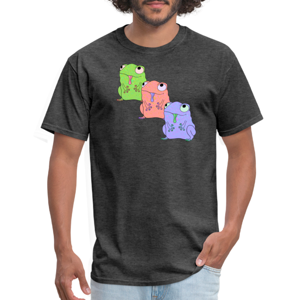 Froggy Friends Unisex Ultra Cotton Adult T-Shirt - heather black