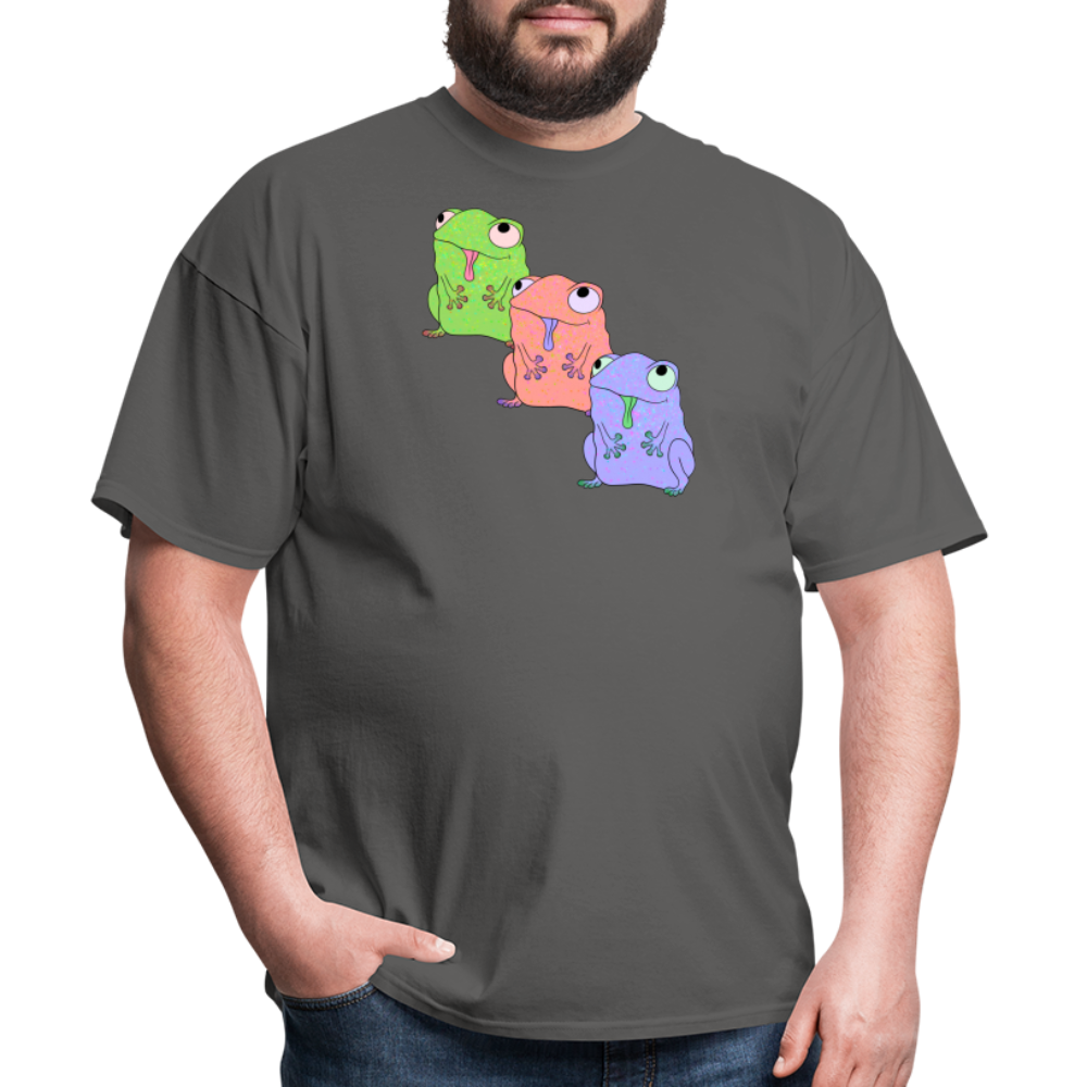 Froggy Friends Unisex Ultra Cotton Adult T-Shirt - charcoal