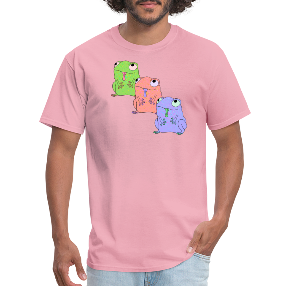Froggy Friends Unisex Ultra Cotton Adult T-Shirt - pink