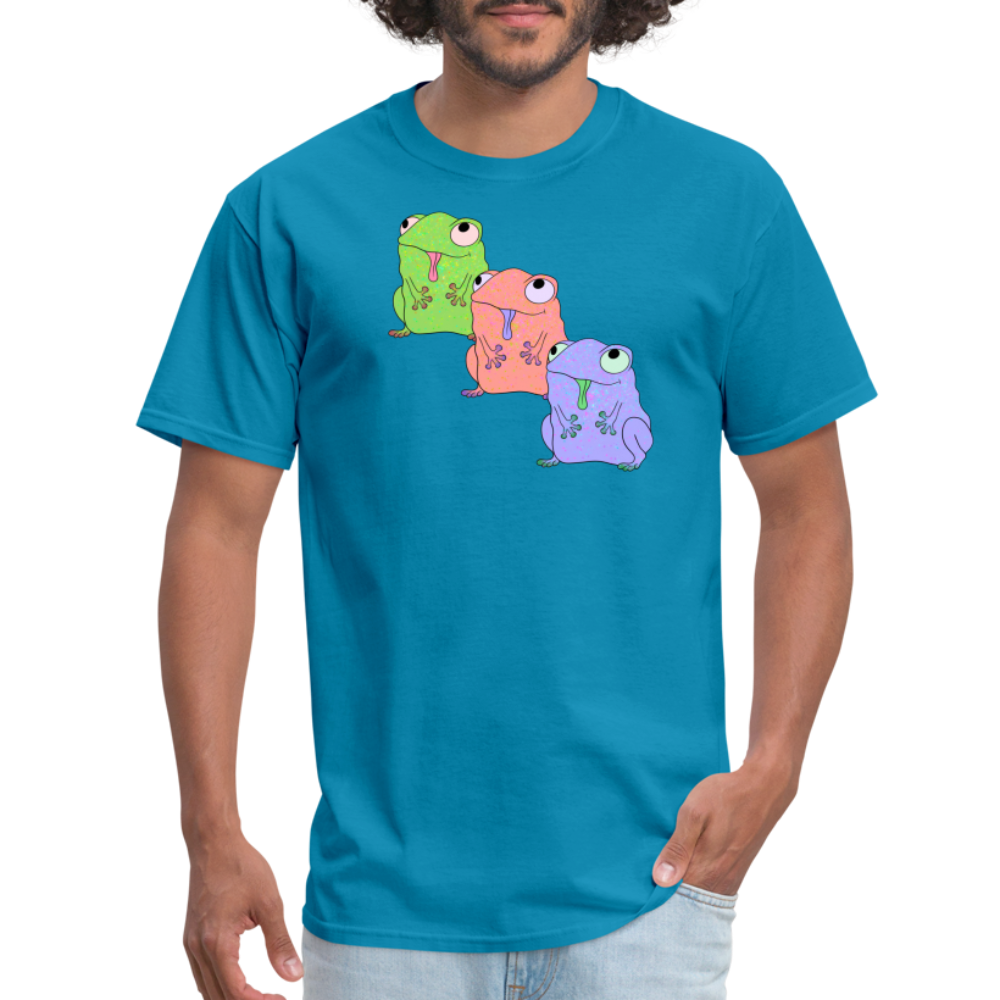 Froggy Friends Unisex Ultra Cotton Adult T-Shirt - turquoise