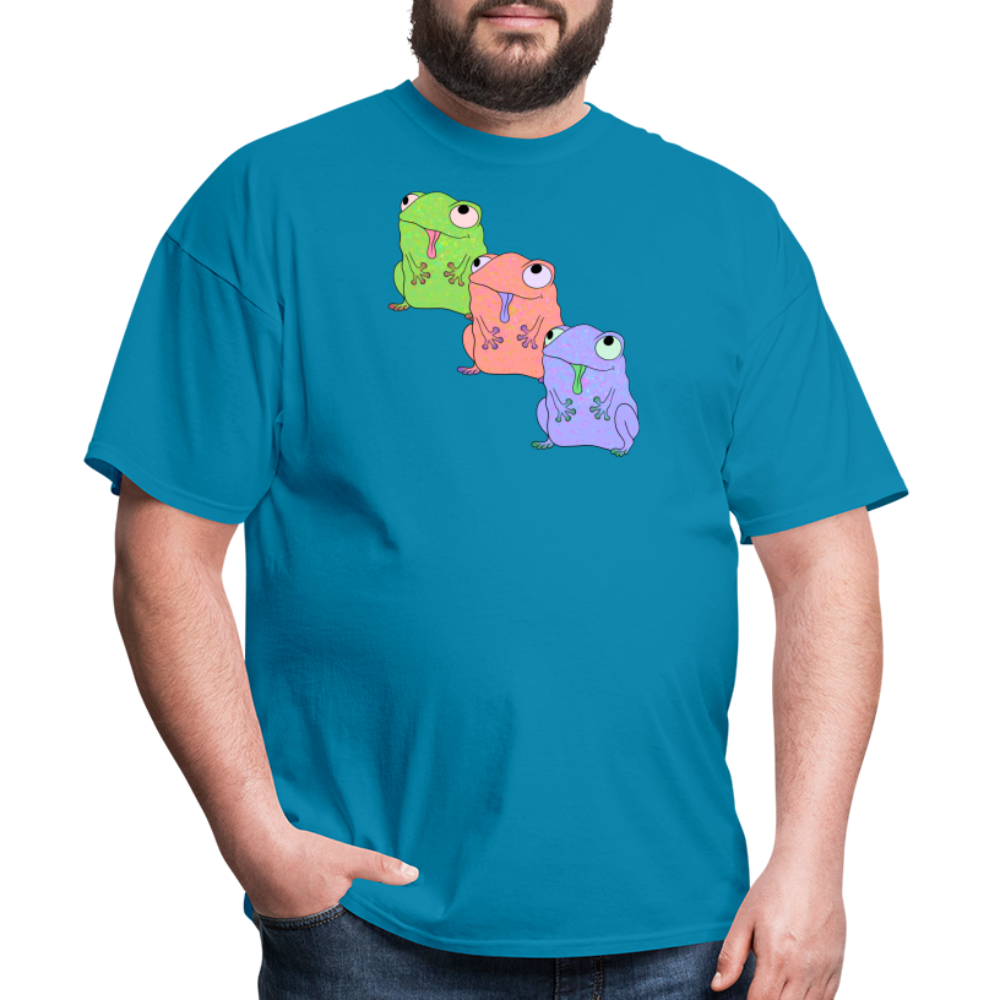 Froggy Friends Unisex Ultra Cotton Adult T-Shirt - turquoise