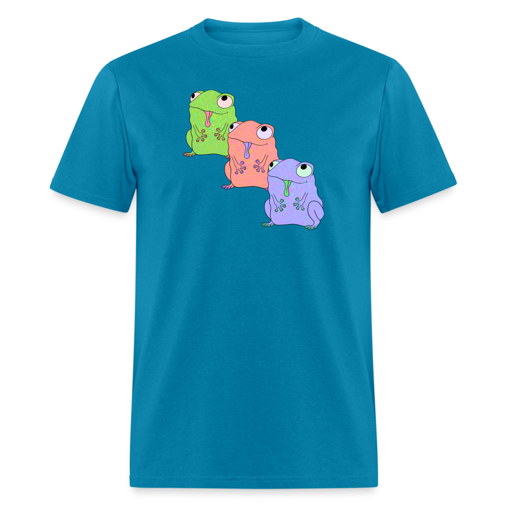Froggy Friends Unisex Ultra Cotton Adult T-Shirt - turquoise