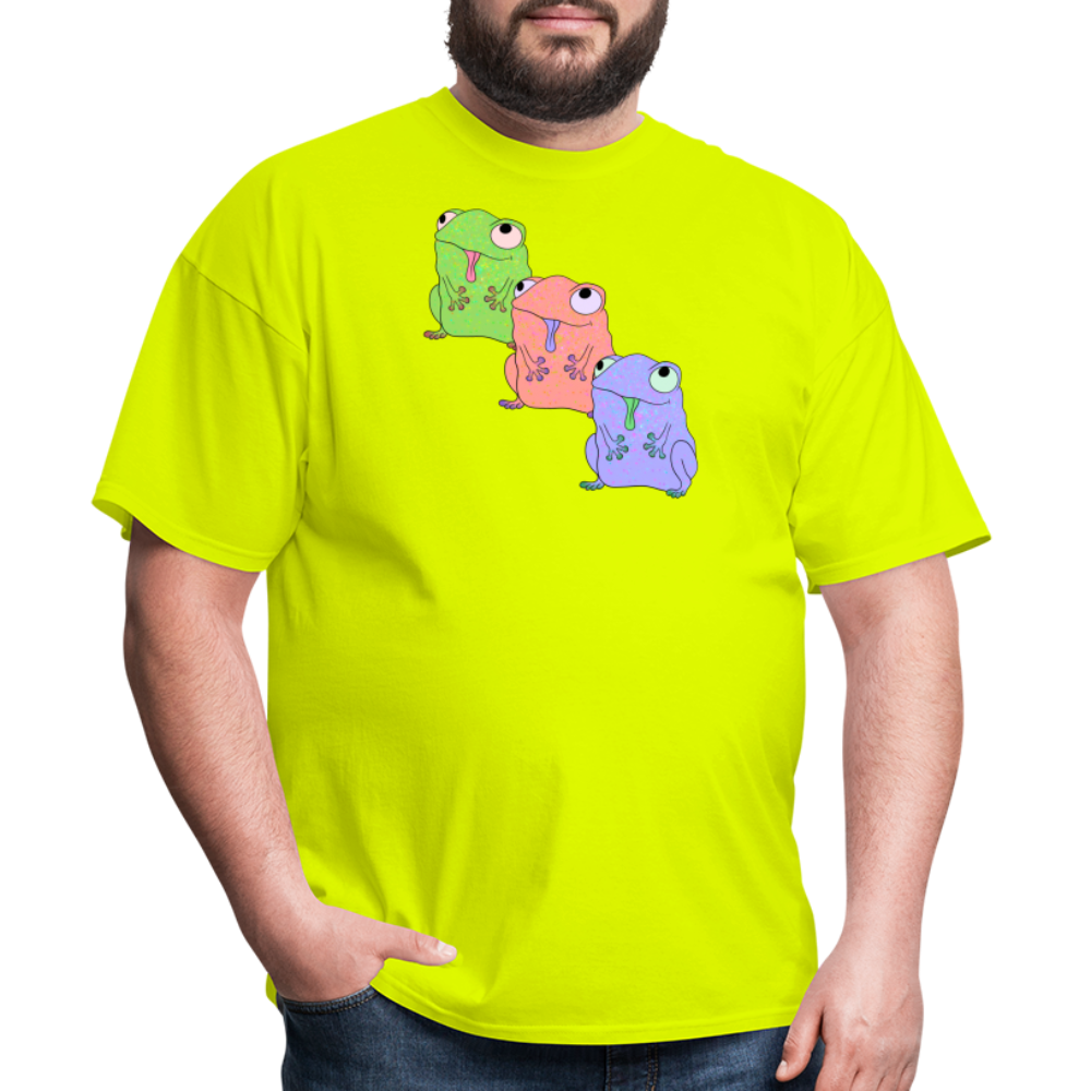 Froggy Friends Unisex Ultra Cotton Adult T-Shirt - safety green