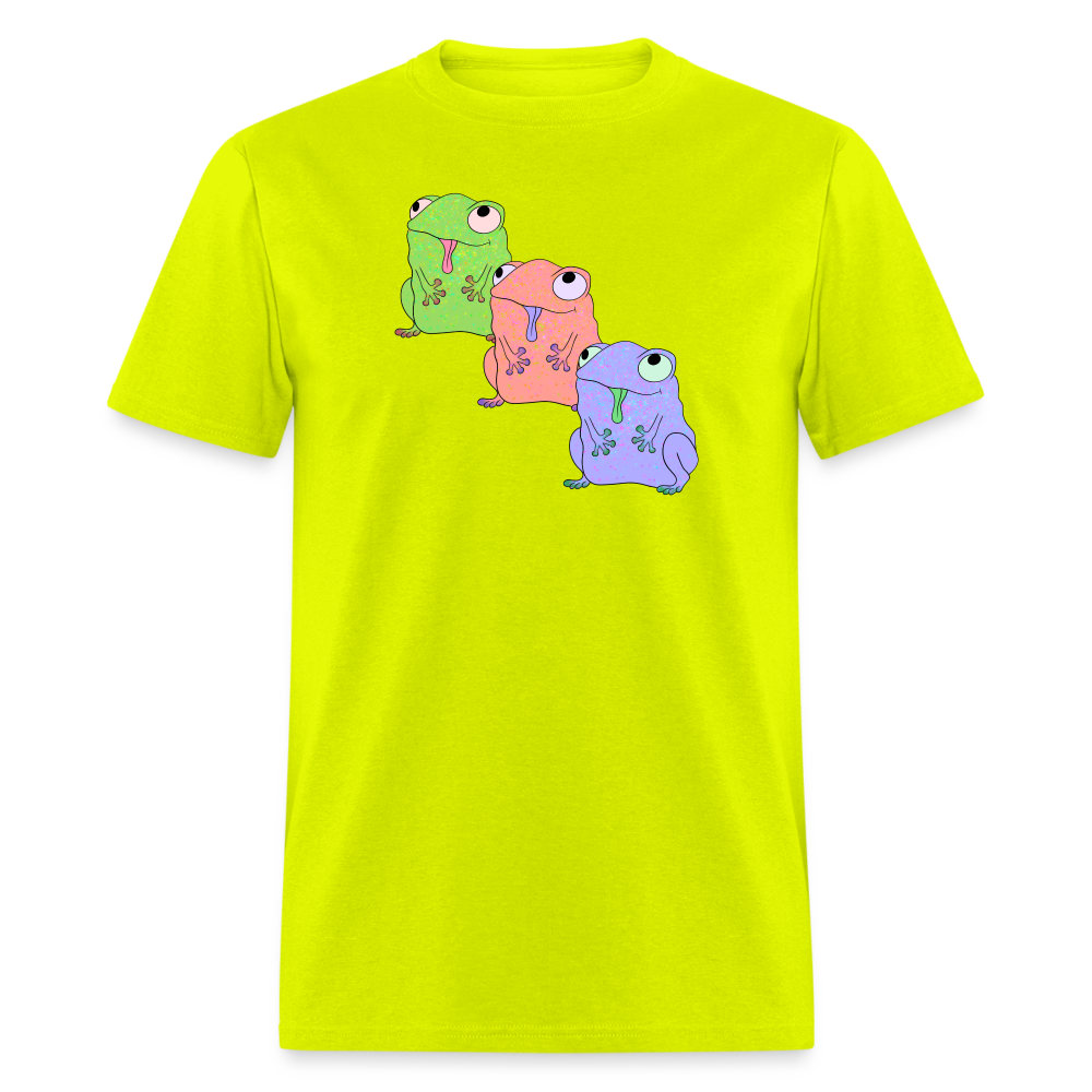 Froggy Friends Unisex Ultra Cotton Adult T-Shirt - safety green