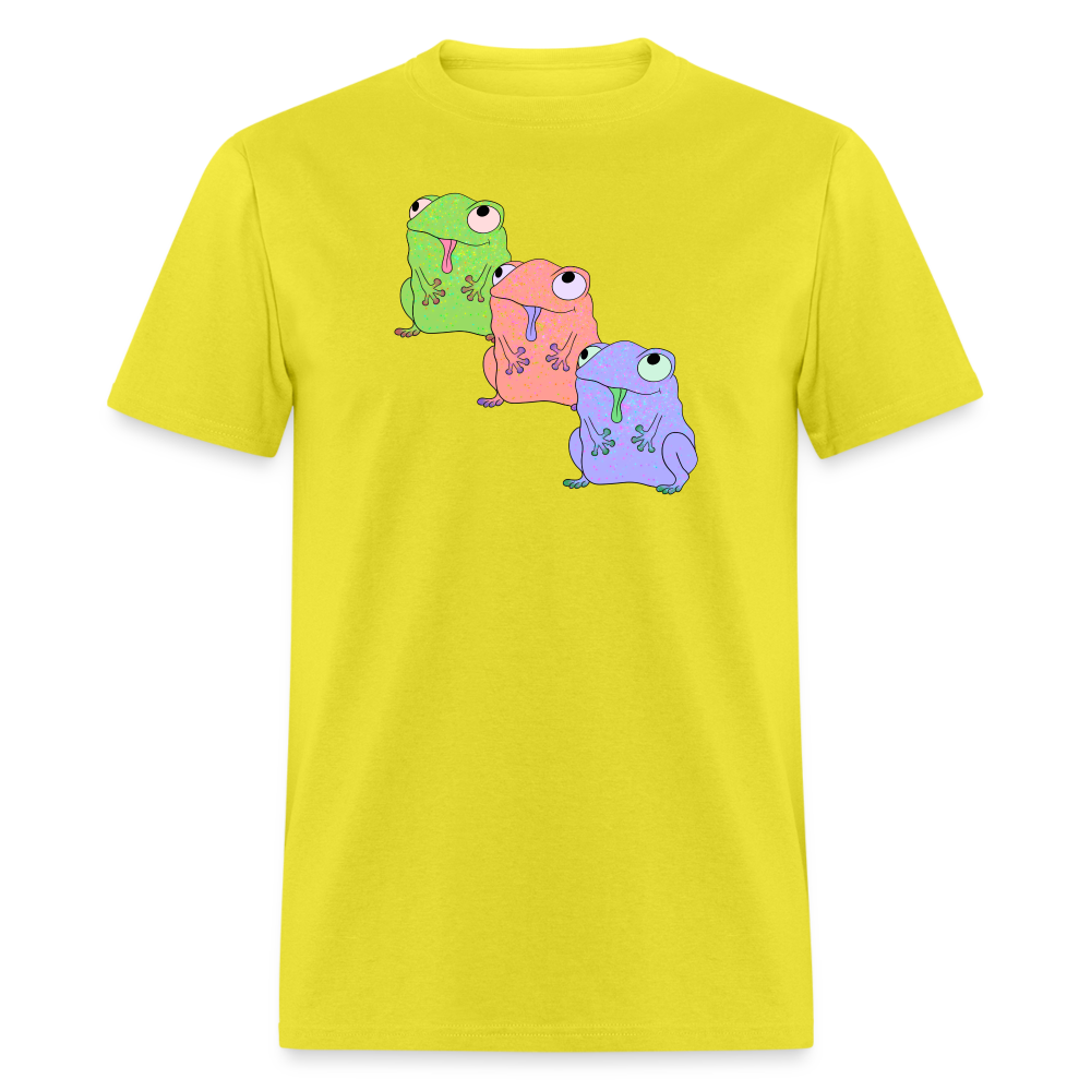 Froggy Friends Unisex Ultra Cotton Adult T-Shirt - yellow
