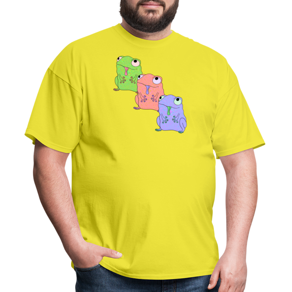 Froggy Friends Unisex Ultra Cotton Adult T-Shirt - yellow