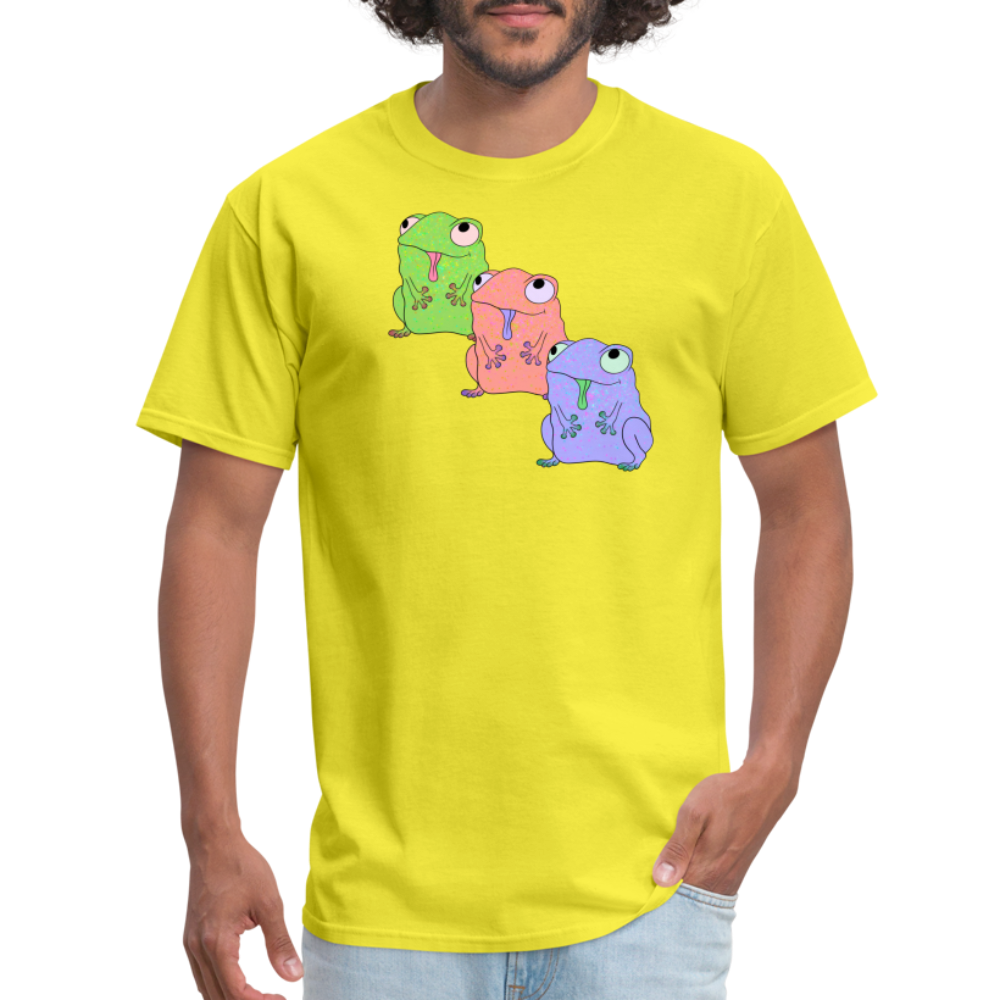 Froggy Friends Unisex Ultra Cotton Adult T-Shirt - yellow