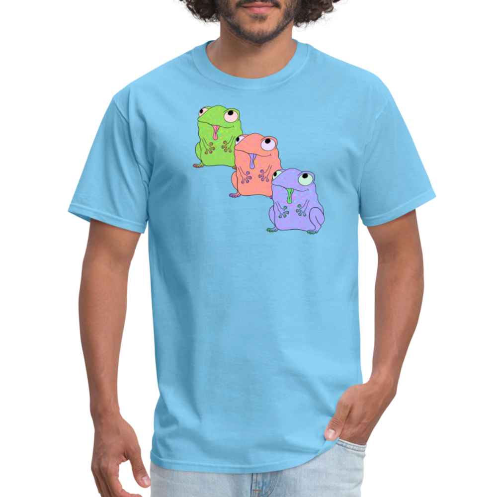Froggy Friends Unisex Ultra Cotton Adult T-Shirt - aquatic blue