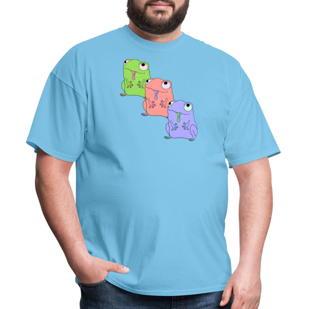 Froggy Friends Unisex Ultra Cotton Adult T-Shirt - aquatic blue