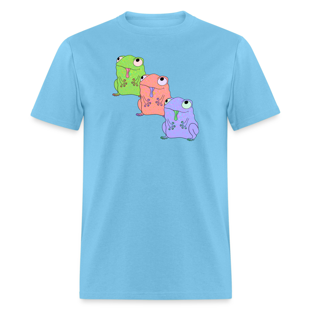 Froggy Friends Unisex Ultra Cotton Adult T-Shirt - aquatic blue
