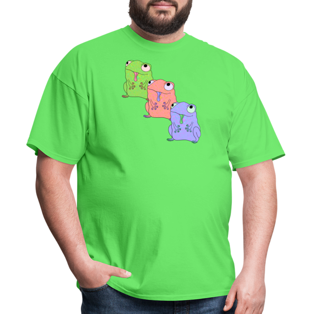 Froggy Friends Unisex Ultra Cotton Adult T-Shirt - kiwi