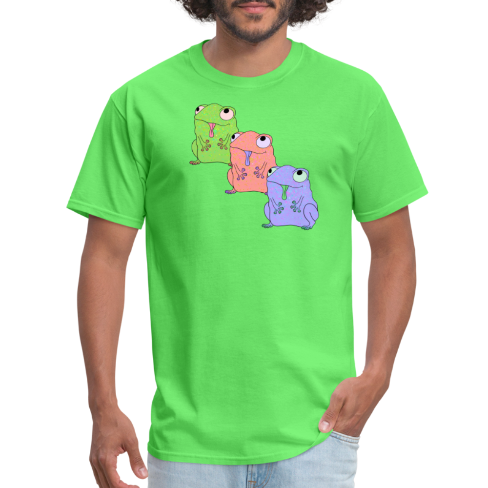 Froggy Friends Unisex Ultra Cotton Adult T-Shirt - kiwi