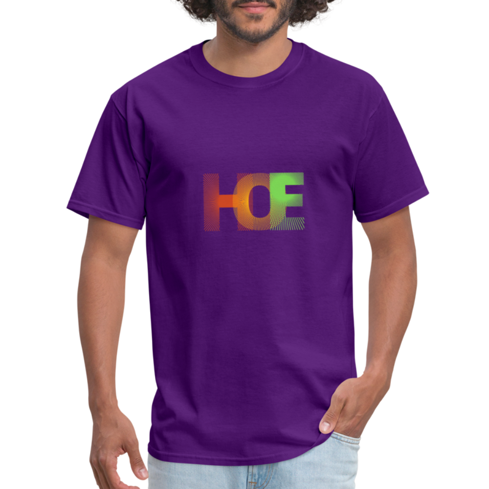 H.O.E unisex Fruit of the Loom classic T-shirt - purple