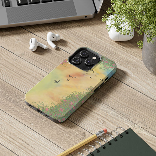 Through the Garden Window Tough Phone Case