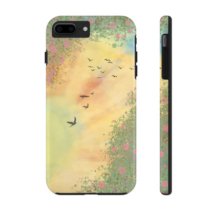 Through the Garden Window Tough Phone Case