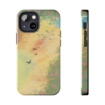 Through the Garden Window Tough Phone Case