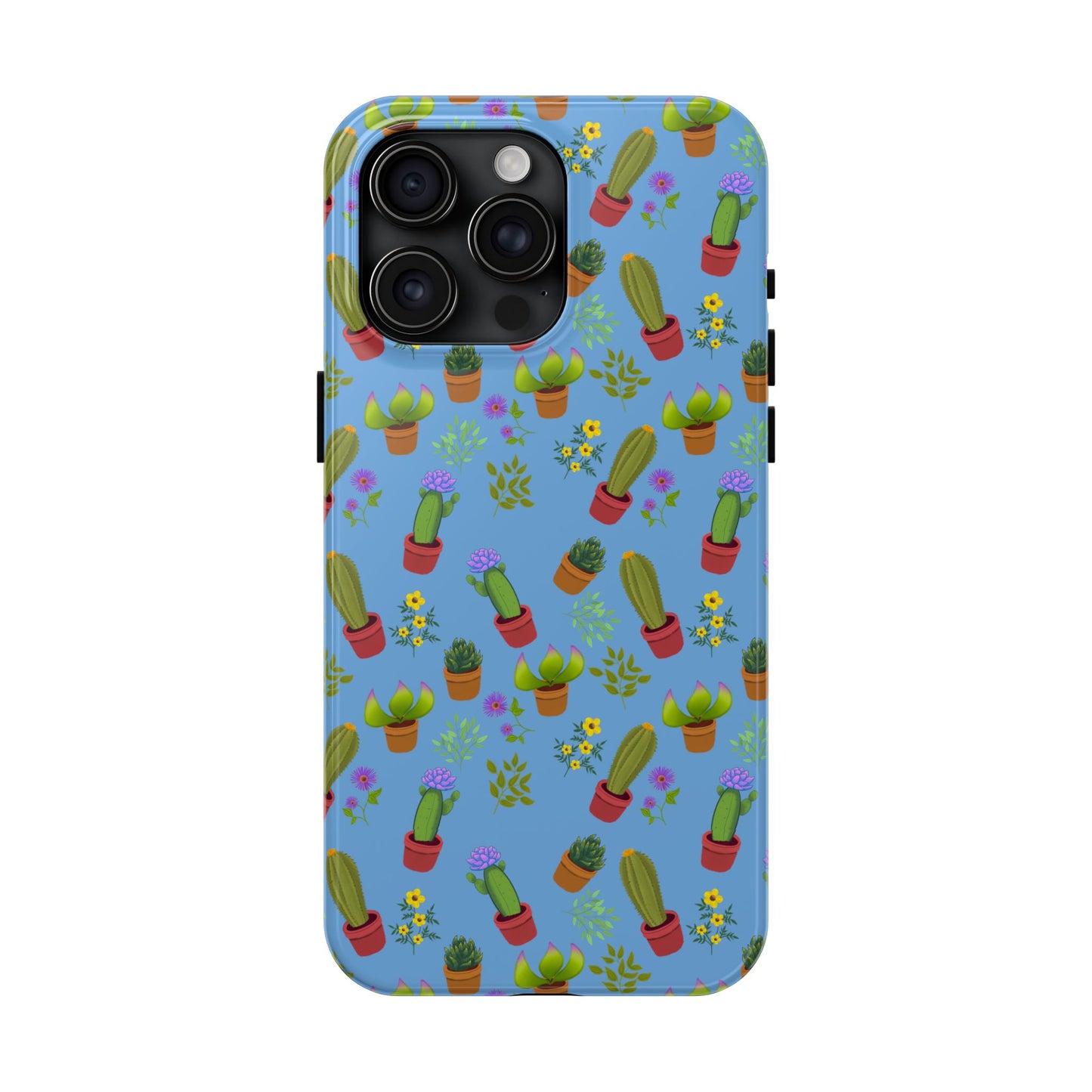 Blue Cactus and Friends Phone Case