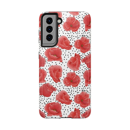 Perfect Poppies Phone Case - White - The Louann Collection