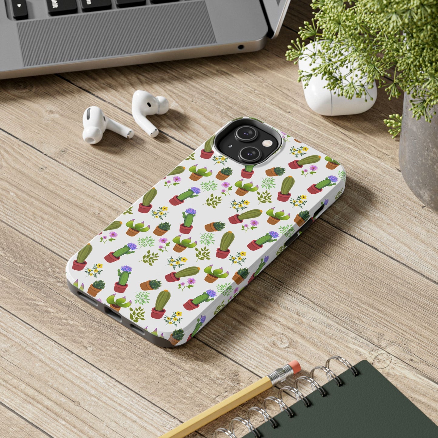 Cactus and Friends Phone Case - White