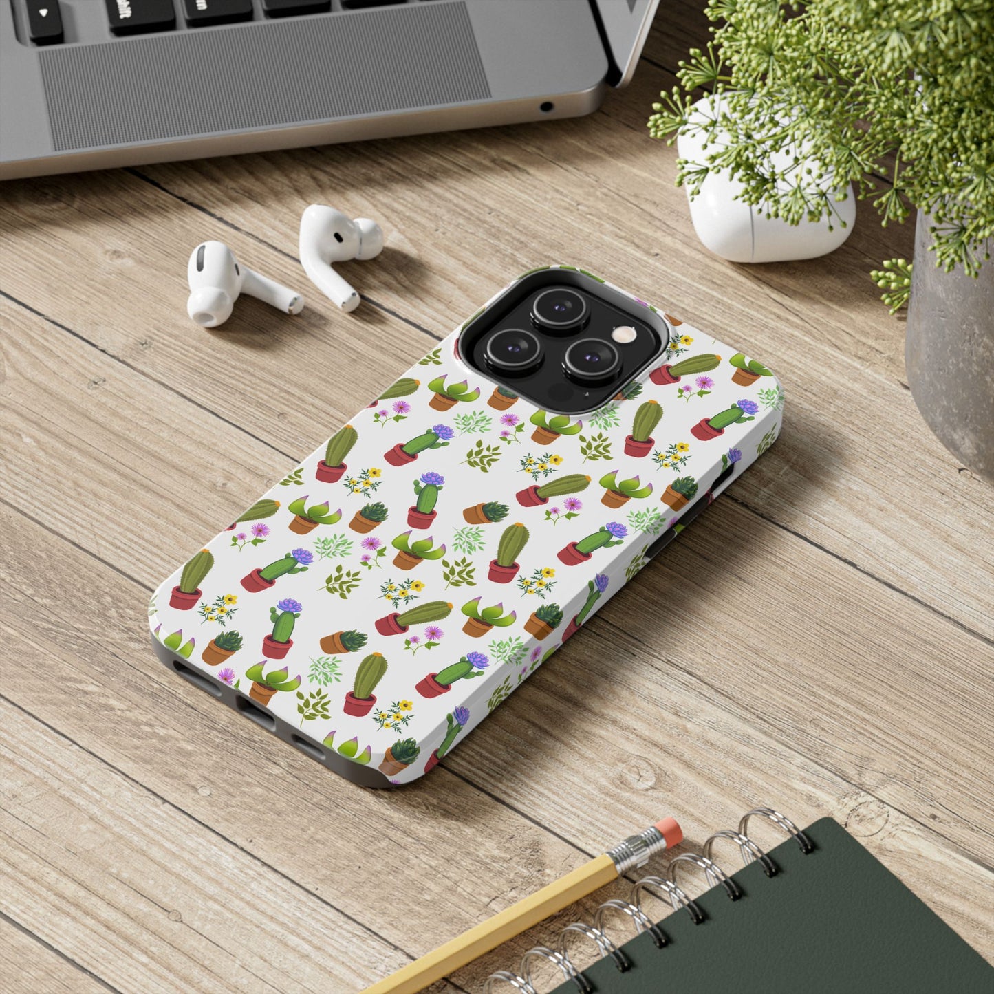 Cactus and Friends Phone Case - White