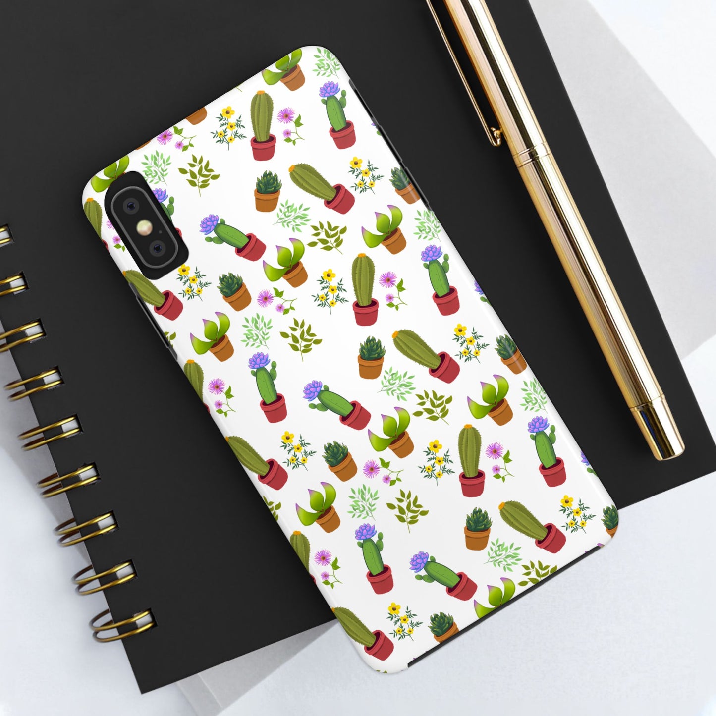 Cactus and Friends Phone Case - White
